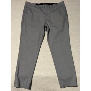 EXPRESS Men's Dress Pants Slim-Fit Black & White Pattern Houndstooth 36x30